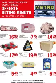 Volantino Metro Pagina 1: Parmigiano Reggiano DOP Zanetti €19,49, Misto Bosco UE ED €17,99