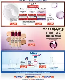 Volantino Mercatò Pagina 2: Balsamo riparatore multi-uso Mixa €4,79, Correttore Maybelline New York €8,99