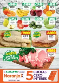 Catálogo Almacor semana 38 Página 3: Milanesa de pollo €7.999,00, Pechuga de pollo c/hueso €4.999,00