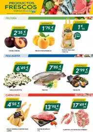 Folleto Masymas semana 38 Página 1: Cuartos u octavos de cordero €17,49, Melocotón amarillo €1,75