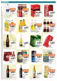 Folleto Supermercados Aquí Página 5: Schweppes Tónica normal/zero €1,03, Trina refrescos varios €0,88