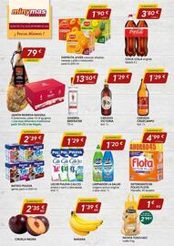 Folleto Minymas Página 2: Puleva leche calcio €1,29, Juver disfruta la fruta s/azúcar añadido €1,90
