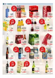 Folleto SPAR Página 6: Sidra natural €2,15, Coca-cola - refresco cola original/zero €1,00