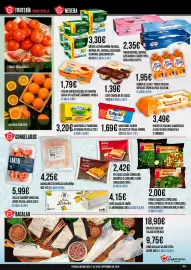 Folleto Claudio Página 3: Findus - ensaladilla congelada bolsa €2,00, Larsa - yogur natural, azucarado o sabor fresa €2,35