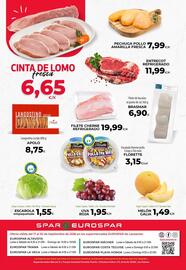 Folleto SPAR Lanzarote Página 24: Brasmar filete de bacalao €6,90, Uva roja €1,95