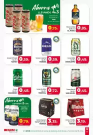 Folleto SPAR Lanzarote Página 16: Dorada Cerveza Especial la Original €3,35, Tropical cerveza sin filtros €0,72