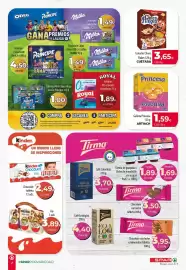 Folleto SPAR Lanzarote Página 7: Cuétara Choco Flakes €3,65, Kinder chocolate €2,49