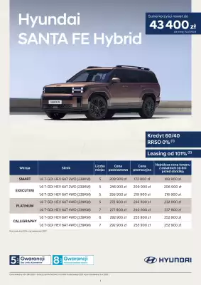 Hyundai | Santa Fe hybrid 2026/2027 (ważność do 21-10)