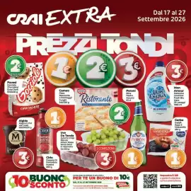 Volantino Crai | Extra Pagina 1: Pavesi Gocciolo Chocolate/ Extra Dark €2,00, Algida Magnum Pot €3,00