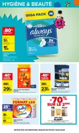 Catalogue Carrefour | LE MOIS MONOPOLY page 55: GILLETTE Lames de rasoir €29,34, LOTUS Papier hygiénique Confort €6,71