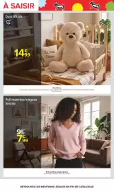 Catalogue Carrefour | LE MOIS MONOPOLY page 60: SMART & FUN Ours 65 cm €14,99, Pull manches longues femme €7,99