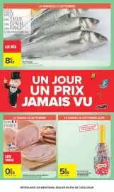 Catalogue Carrefour | LE MOIS MONOPOLY page 7: Le Porc Français Jambon cuit avec couenne Navarre €0,69, Bar d'élevage €8,43