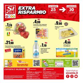 Volantino Sì con te Supermercati Pagina 24: Carta igienica Foxy Mega €4,99, Mele Gala €1,29