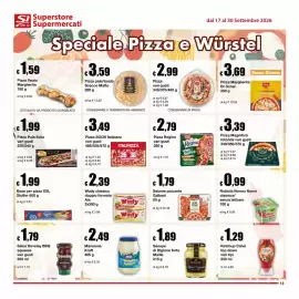 Volantino Sì con te Supermercati Pagina 13: Wudy classico Aia €2,39, Pizza 26X38 Italpizza €3,49