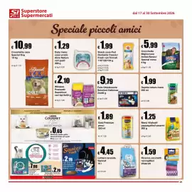 Volantino Sì con te Supermercati Pagina 21: Menù Vitakraft pappagallini/canarini €1,25, Lettiera lavanda Sanicat €4,45