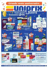 Uniprix flyer week 38 Page 1: Tylenol acetaminophen €18,99, Option+ ibuprofen/ibuprofen €5,99