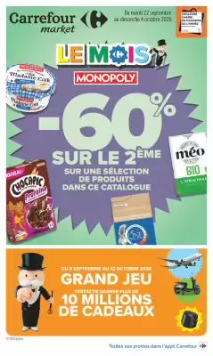 Carrefour Market | LE MOIS MONOPOLY (valable jusqu'au 4-10)
