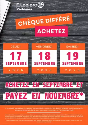 Catalogue E.Leclerc (valable jusqu'au 19-09)