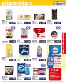 Volantino Maxisconto Pagina 11: Anticalcare per lavatrice Calgon €4,29, Pannocarta 3 in 1 Tutto €2,09