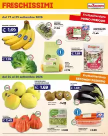 Volantino Maxisconto Pagina 5: Lattughino Natura Chiama Selex €0,69, Broccolletti €1,99