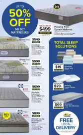 Leon's flyer Page 2: Memory Foam Pillows €29,00, BeautySleep MAX Drift Medium Queen Mattress €599,00