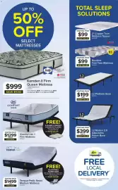 Leon's flyer Page 3: Serta iComfort Air 1 Firm Mattress €1.299,00, Tempur-Pedic react medium mattress €1.499,00