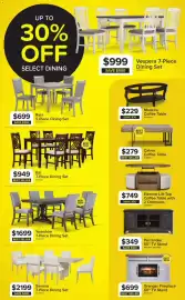 Leon's flyer Page 5: Yorkshire 7-Piece Dining Set €1.699,00, Kai 7-Piece Dining Set €949,00