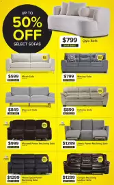 Leon's flyer Page 6: Maxwell Power Reclining Sofa €999,00, Dianna II Sofa €849,00