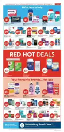 Shoppers Drug Mart flyer week 38 Page 4: Aerius or Claritin allergy relief products €29,99, Playtex sport tampons