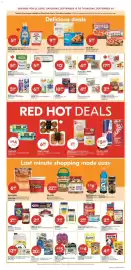 Shoppers Drug Mart flyer week 38 Page 6: Whiskas wet cat food €5,00, Betty Crocker mashed potatoes €2,99