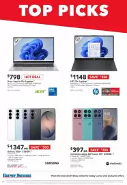 Harvey Norman catalogue week 38 Page 2: Galaxy S26+ 256GB €1.347,00, Motorola edge 60 fusion 5G €397,00