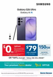 Harvey Norman catalogue week 38 Page 21: Samsung Galaxy S26 Ultra Galaxy AI €79,00
