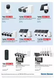 Harvey Norman catalogue week 38 Page 37: Eufy Security 'eufyCam E40' 2K QHD 4-Camera Kit with HomeBase 2. €698,00