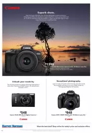 Harvey Norman catalogue week 38 Page 42: Canon EOS 1500D DSLR with 18-55mm Lens Kit €848,00
