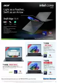 Harvey Norman catalogue week 38 Page 5: Acer Swift Go 16 AI Copilot+ PC €1.398,00, Acer Swift Go 16 AI Copilot+ PC €1.698,00