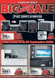 Lewis catalogue Page 1: JEMA TV STAND €3.499,99, DUKE KITCHEN SCHEME €5.999,99