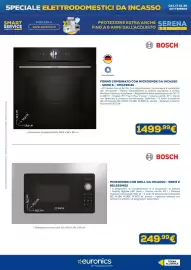 Volantino Euronics Pagina 12: Forno combinato con microonde da incasso Serie 8 Bosch €1.499,99