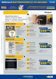 Volantino Euronics Pagina 5: Lavastoviglie Whirlpool guzzini €120,00, Friggitrice ad aria Higo €599,99