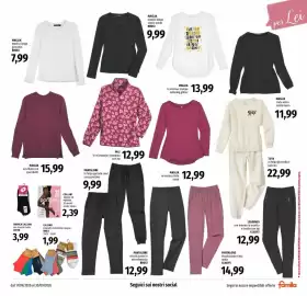 Volantino Famila Superstore Pagina 25: Maglia accollata con spacchetti €15,99, Pile in micropolar stampato con zip €12,99