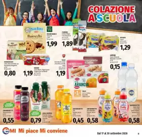Volantino Emi Market Pagina 13: San Benedetto Succoso Zero €0,55, Zuegg Skipper bevanda senza zuccheri aggiunti €0,79