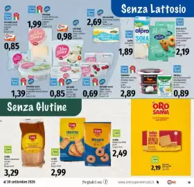 Volantino Emi Market Pagina 19: Schär Mastro Panettiere cereale €3,29, Vivi Bene Selex Yogurt Magro Senza Lattosio €0,69