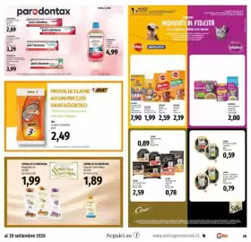 Volantino Emi Market Pagina 25: CESAR Alimento cane paté €0,78, BIC rasoi 3 sensitive €2,49