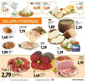 Volantino Emi Market Pagina 4: Tagliatelle al cinghiale all'etto €1,49, Saper di Sapori prosciutto di Parma dop €2,79