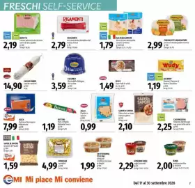 Volantino Emi Market Pagina 7: Selex Piadina a spicchi €0,99, SELEX Salmone Norvegese Affumicato €7,99