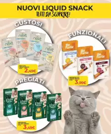 Volantino Arcaplanet Pagina 11: Virtus cat velvet cream €3,49, Be Fortis Cat Liquid Snack €3,99