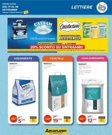 Volantino Arcaplanet Pagina 17: Perfect lettiera gatto agglomerante €12,99, Perfect lettiera gatto vegetale €19,59