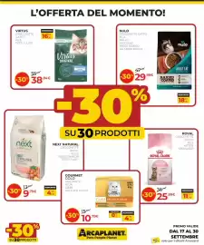 Volantino Arcaplanet Pagina 2: Royal Canin Kitten Sterilised €25,89, Gourmet Gold Delizie in Salsa €10,79