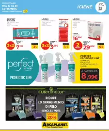 Volantino Arcaplanet Pagina 23: Salviette cane perfect €7,98, Sacchetti igienici cane-gatto Lovedì €3,58