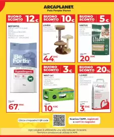 Volantino Arcaplanet Pagina 25: Next Cat vaschetta gatto sterilised €10,49, LOVEDÌ Tiragraffi California €44,99