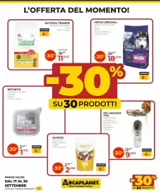 Volantino Arcaplanet Pagina 7: Coscette Vividog €2,09, Virtus Original Crocchette Cane €18,89